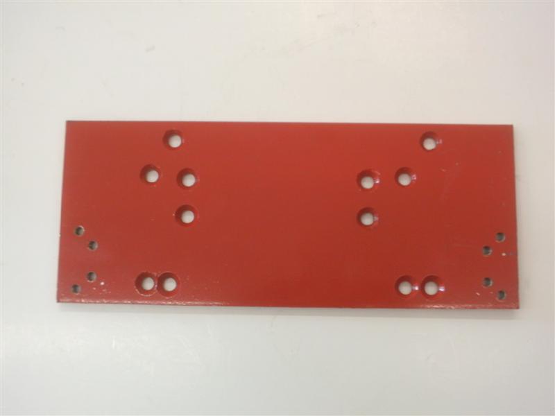 Door closure mounting plate